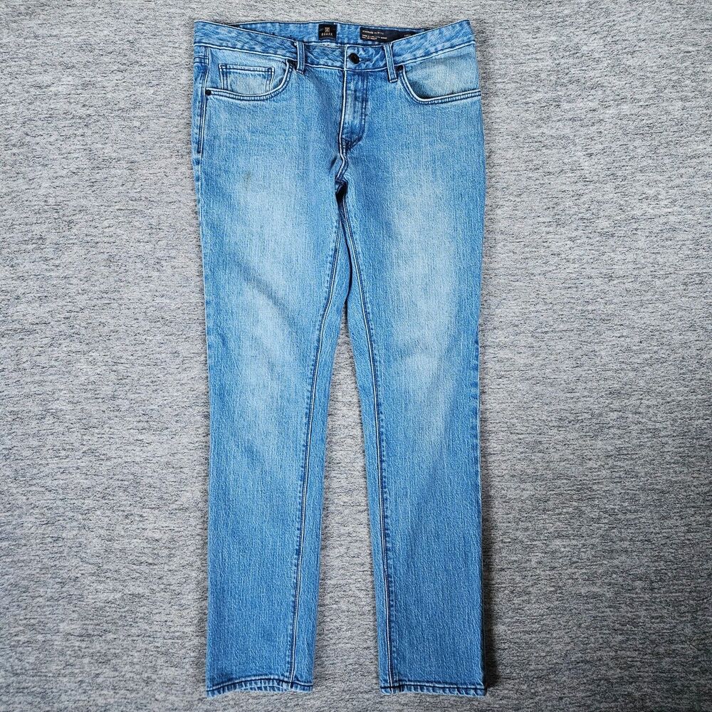 ROARK Jeans Mens 35x32 Blue Standard Slim Fit HWY 133 Denim Straight Leg Casual